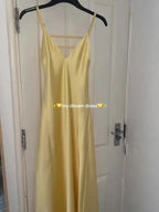 Satin-Look Strappy Back Maxi Dress