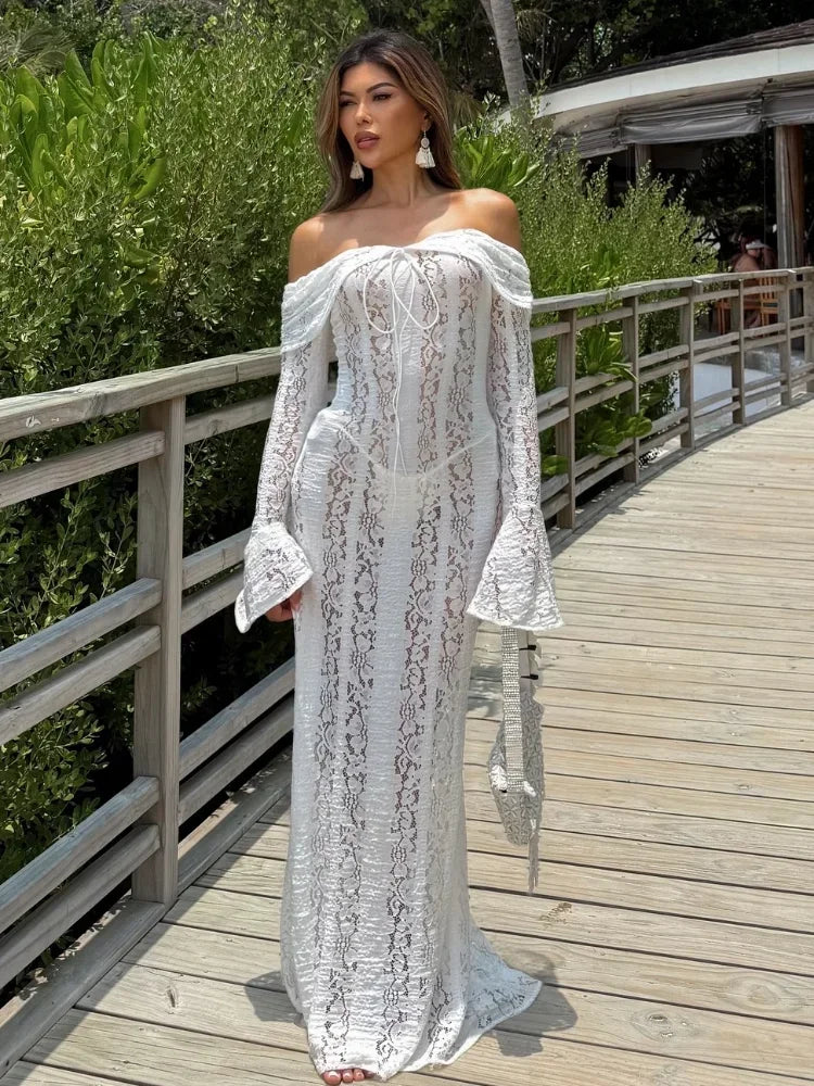 Floral Lace Maxi Dress