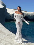 Floral Lace Maxi Dress