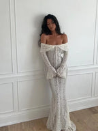 Floral Lace Maxi Dress