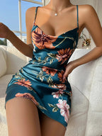Satin-Look Floral Slip Nightdress