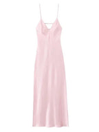Satin-Look Strappy Back Maxi Dress